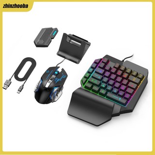 Fs bộ bàn phím + chuột + giá đỡ chuyên dụng hỗ trợ chơi game trên điện thoại android ios