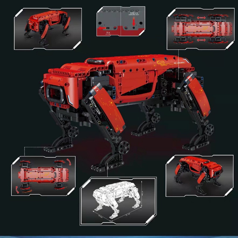 Đồ chơi lắp ráp xếp hình Technic mô hình chú chó Robot điều khiển từ xa Mouldking SẴN HÀNG