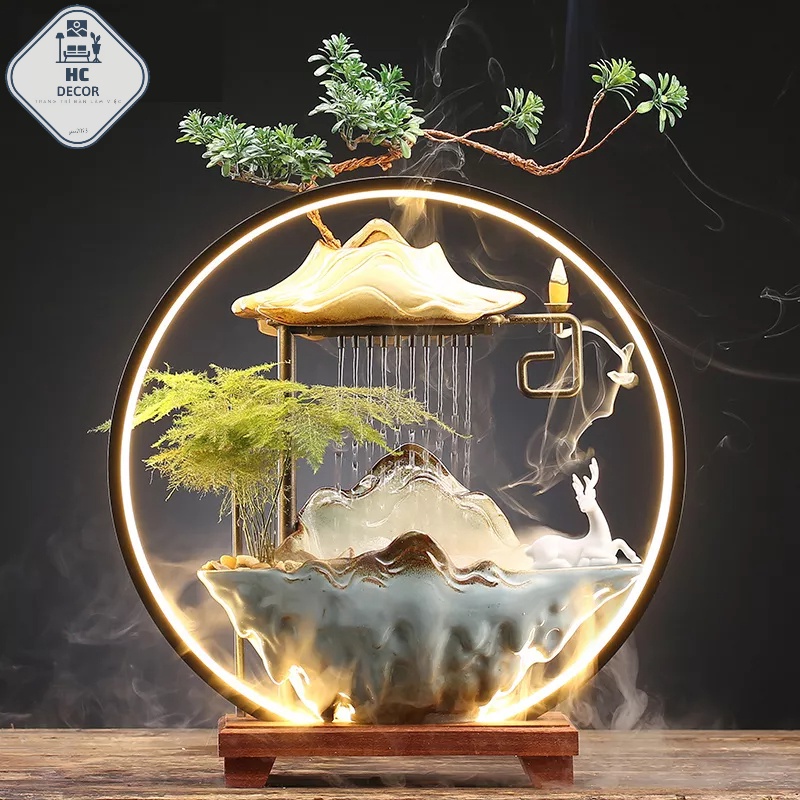Nước Chảy May Mắn Trang Trí Bàn Trà Nước Lưu Thông Phòng Khách SẴN HÀNG