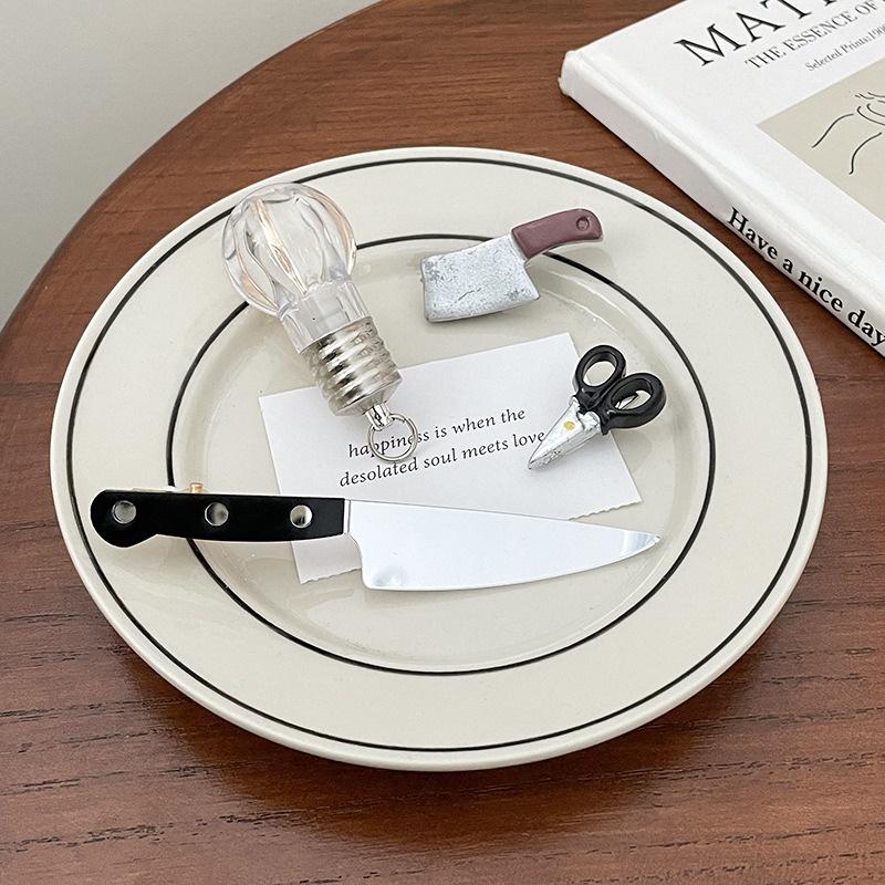 Bộ 2 Kẹp Tóc Hình Dao / Bóng Đèn Vui Nhộn