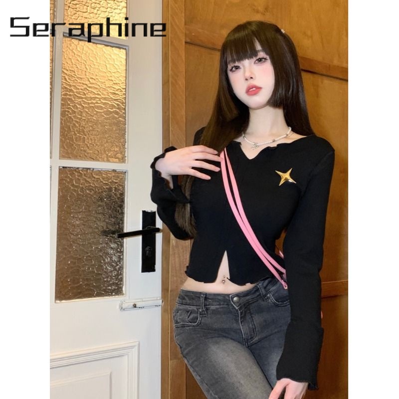 JINSHIHUI croptop áo Áo phông Popular Thể thao Stylish Phong cách WMY2391EV538Z230919
