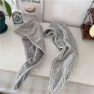 Khăn trùm đầu khô siêu hấp thụ nước tốc độ khô gội đầu Mũ tắm Coral Fleece quấn khăn lau tóc Khăn khô tóc sợi than tre