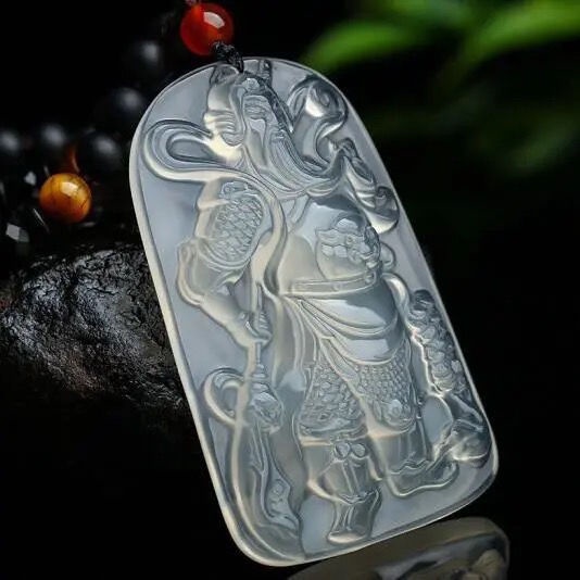 Mặt Dây Chuyền Đá Mã Não Đỏ Bvv carnelian guan gong Cho Nam Và Nữ