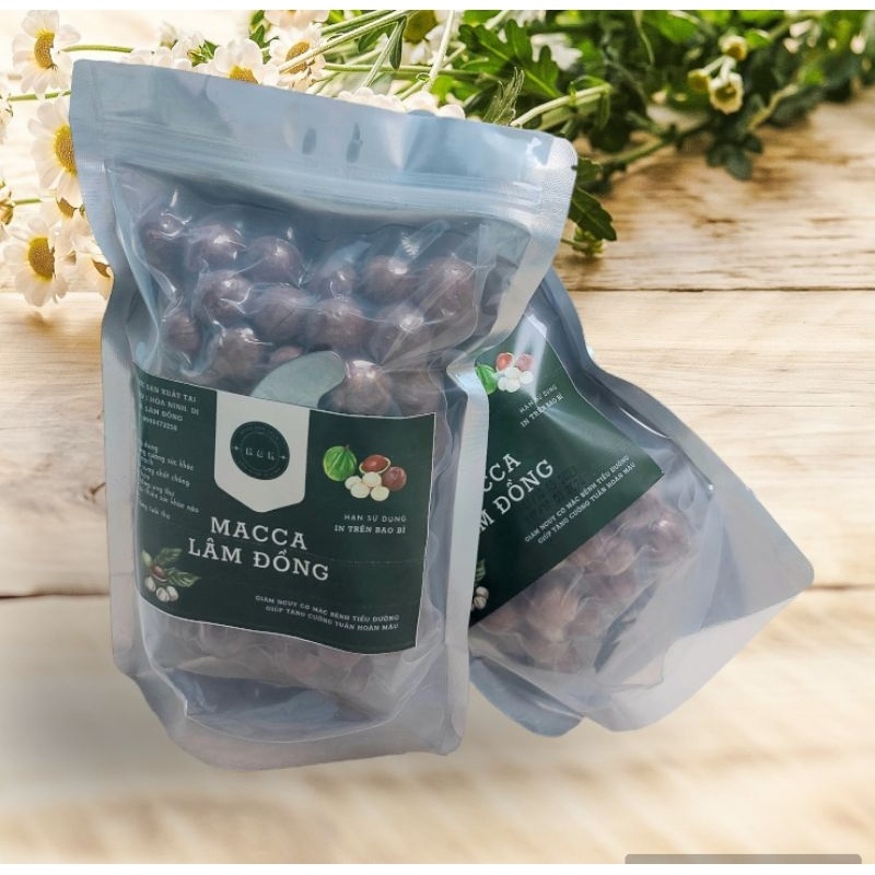 500g Hạt macca sạch Lâm Đồng organic _ mắc ca sấy