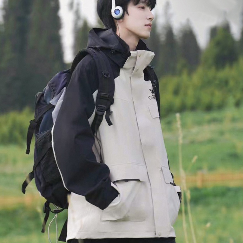 CAMEL SPORTS Áo Khoác Thể Thao Đi Mưa Chống Thấm Nước Dành Cho Nam Nữ