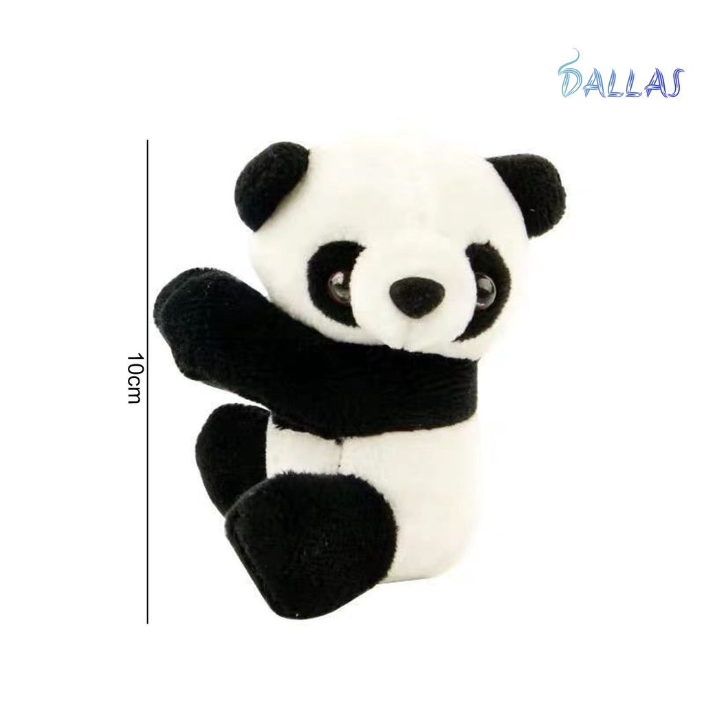 Gấu Trúc Bông Mềm mini 10Cm Có Kẹp Treo Trang Trí Phòng Khách