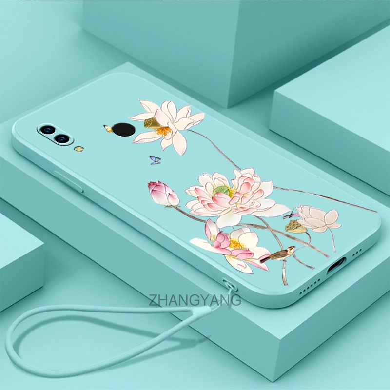 ốp lưng huawei nova 3i nova 3 Ốp Điện Thoại tpu Viền Thẳng Chống Rơi Thời Trang Và Xinh Xắn Kèm Dây 
