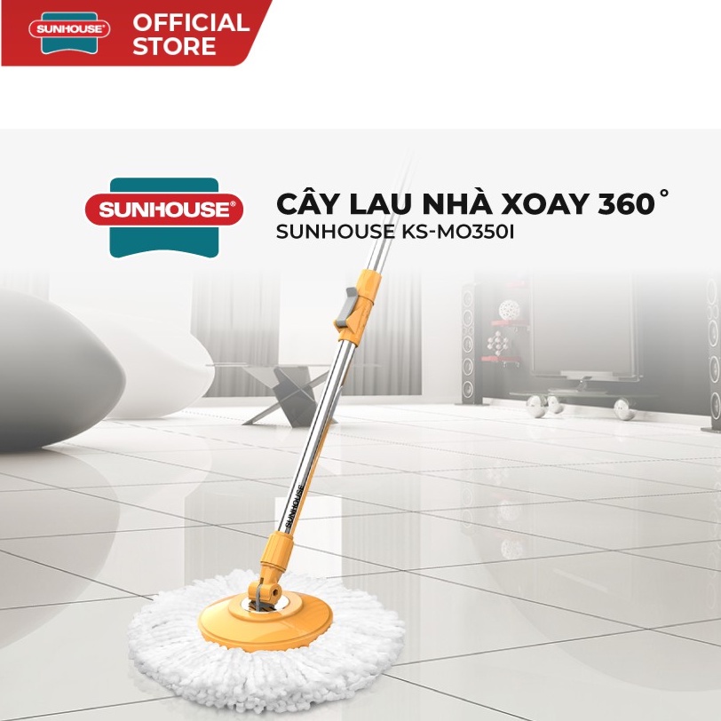 Cây Lau Nhà Xoay 360 Độ SUNHOUSE KS-MO350I ,dùng được cho mọi loại chậu