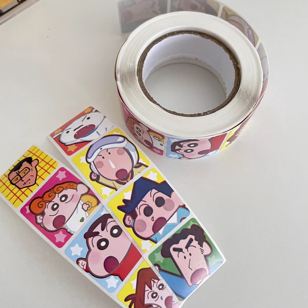 Bộ 500 Miếng Dán Hoạt Hình shin-chan Dễ Thương