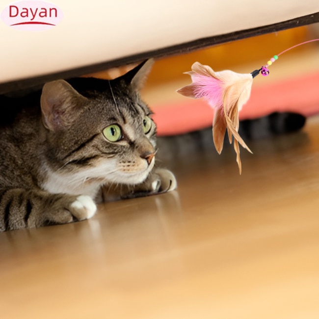 Cần Câu Lông Vũ Nhiều Màu Vui Nhộn Dành Cho Mèo Cưng