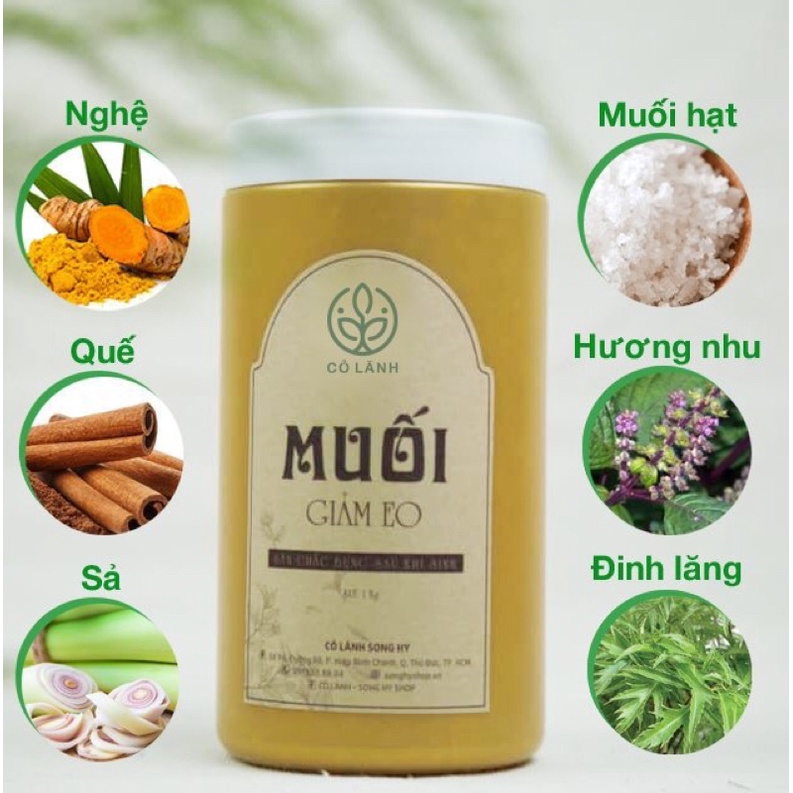 Muối chườm bụng Cỏ Lành cho mẹ sau sinh giúp giảm mỡ và săn chắc vùng bụng, tống sạch sản dịch