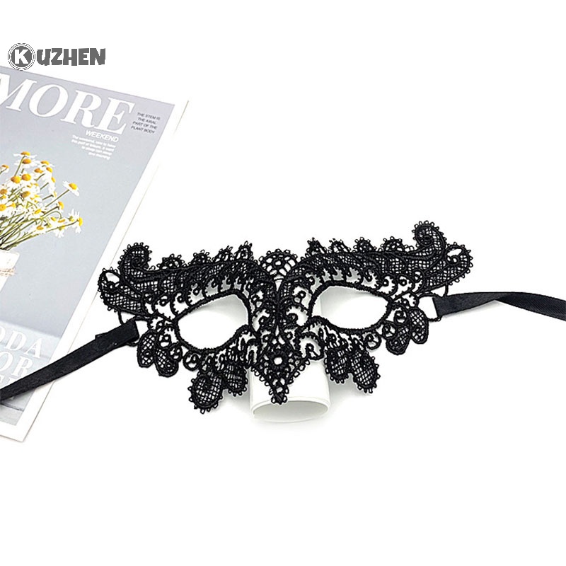 Mặt Nạ Ren Màu Đen Gợi Cảm Hóa Trang Tiệc halloween Cho Nữ