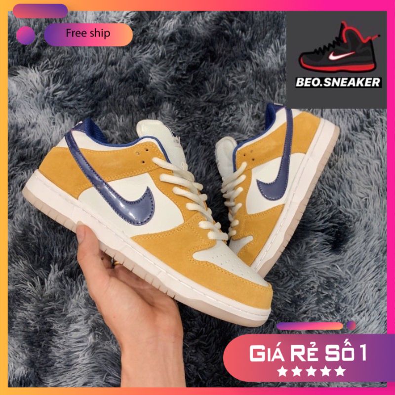 Giầy SB vàng da nhăn 1:1 SC [ Freeship + Box ]