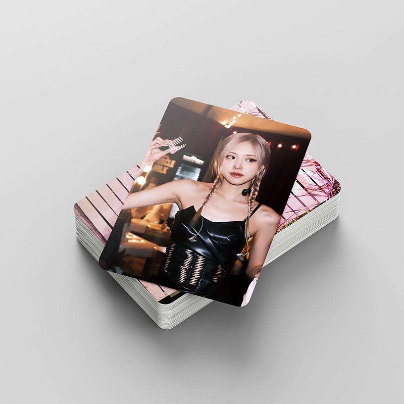 BLACKPINK Laser Card Set 55 Tấm Thẻ Ảnh THE GIRLS LOMO Card Hình Nhóm Nhạc