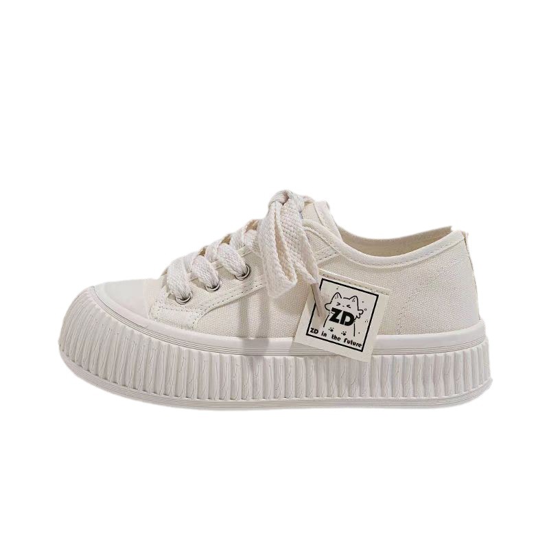 Clemine Giày Thể Thao Vải Bạt Đế Dày Thời Trang Hàn Cho Nữ