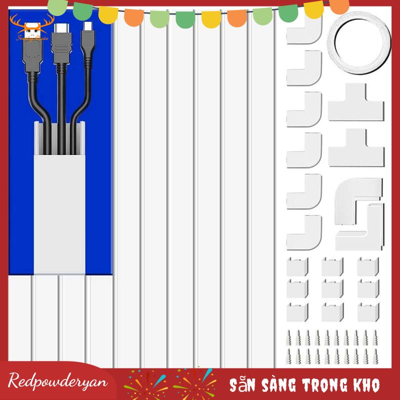 Bộ 10 Dây Cáp Điện 4m Che Khuyết Điểm Trên Tường l40cm
