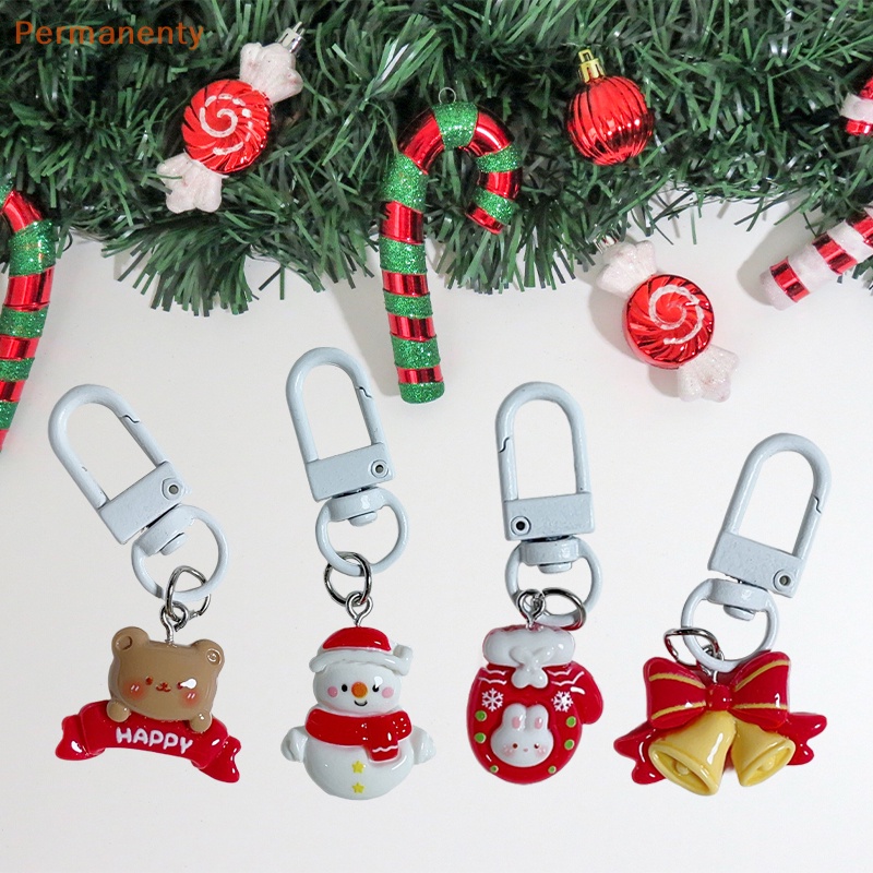 Móc Khóa Nhựa Hình Ông Già Noel Hoạt Hình Dễ Thương