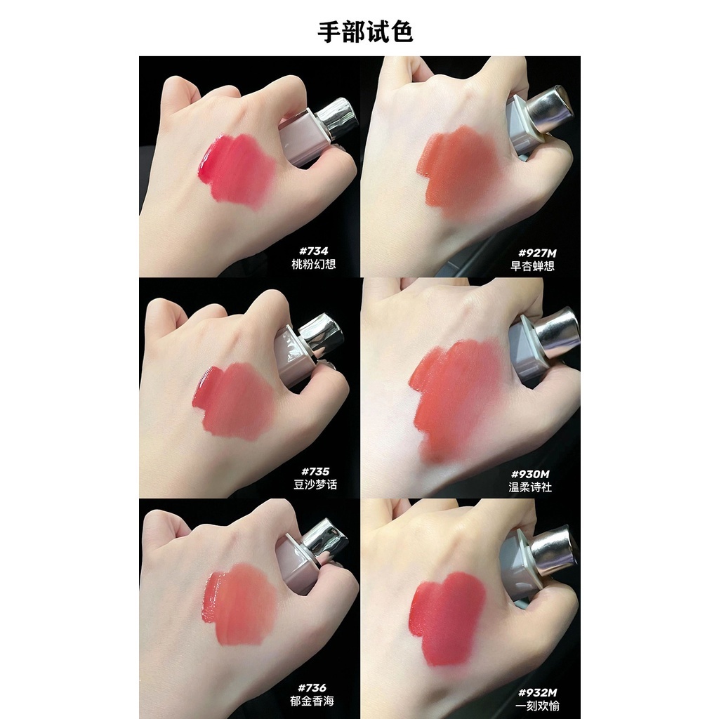 Son Bóng Dưỡng Ẩm Lâu Trôi Thiết Kế Vỏ Son Hình Vỏ Sò Màu Xanh Dương / Hồng Hiệu Ứng Gương Hiệ