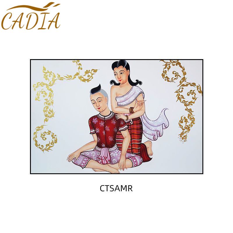 Hàng Mới Về Mới Tranh Sơn Dầu Treo Tường Trang Trí Phòng Khách Phong Cách Thái Lan