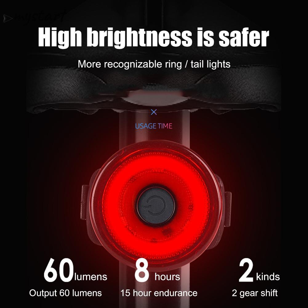 Đèn led Cảnh Báo An Toàn Phía Sau Xe Đạp mtb 2 cr2032