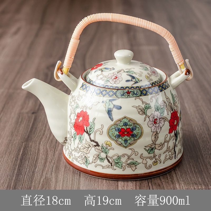 Bộ Ấm Trà Bằng Sứ Cỡ Lớn Phong Cách Trung Hoa rb7v