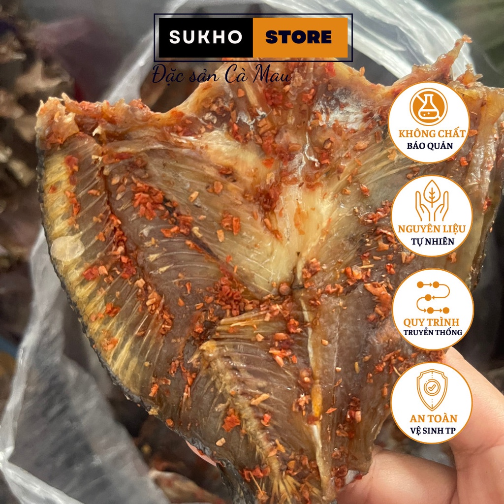 250g khô cá phi xẻ phơi khô tự nhiên, khô phi nhà làm sạch sẽ - Sukho Store