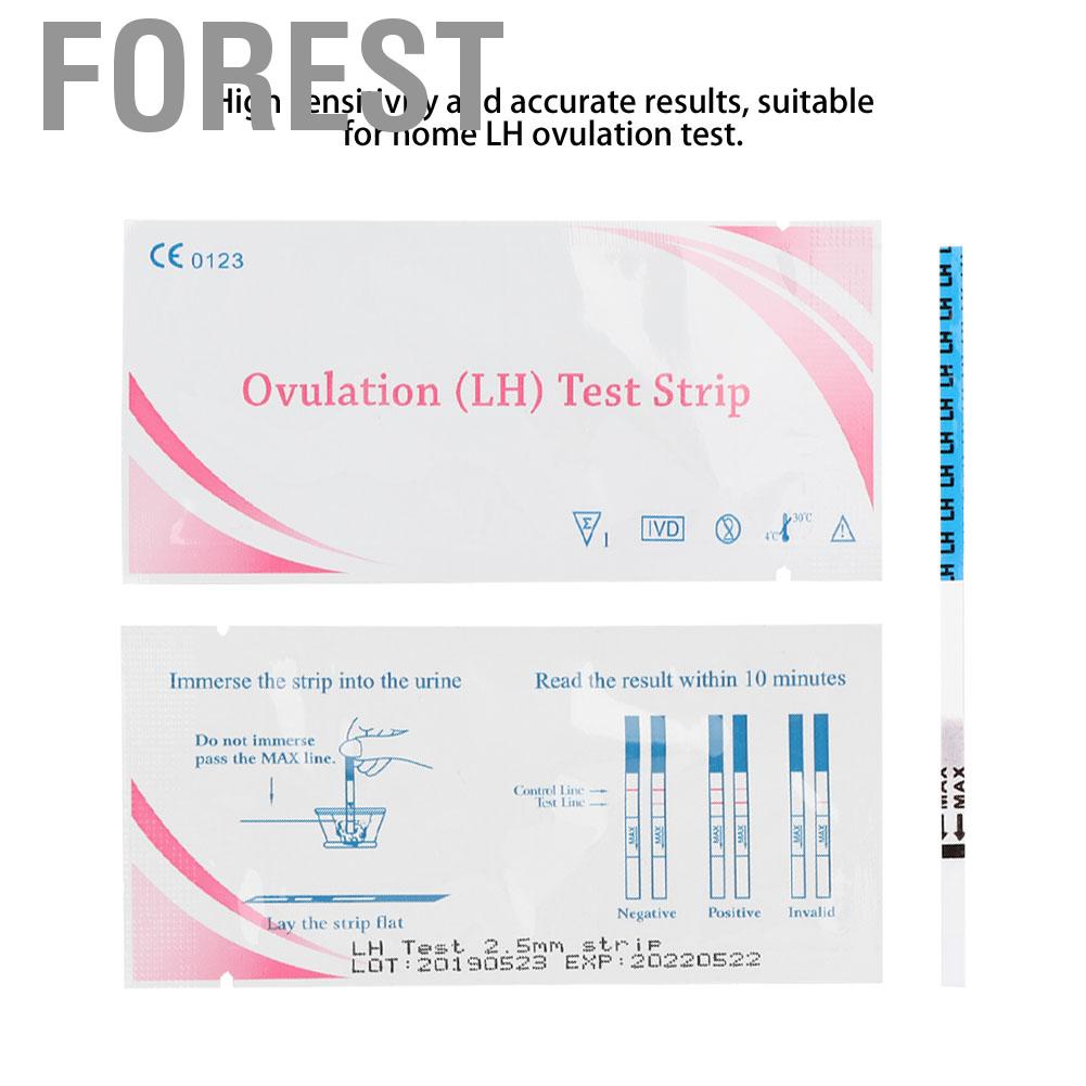 Forest 8Pcs Women Household Early Pregnancy LH Ovulation Test Strip Urine Detection Tool