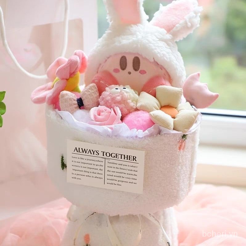 Bó Hoa Búp Bê kirby Dễ Thương Làm Quà Tặng Sinh Nhật Cho Bạn Gái