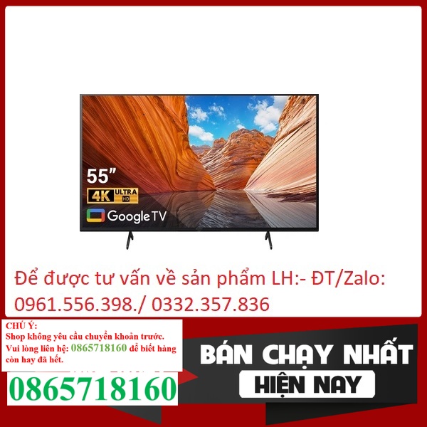 Smart Tivi Sony 55 Inch 4K UHD KD-55X85J &lt; Chính hãng BH:24 tháng tại nhà toàn quốc&gt; .