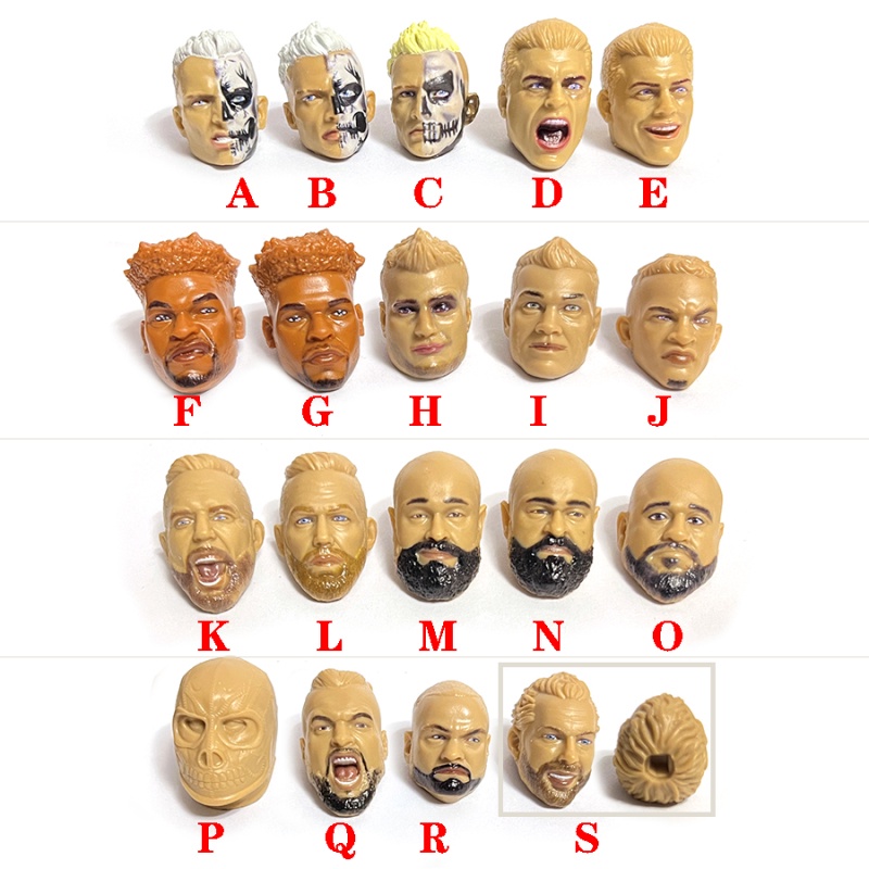 Aew wrestler Mô Hình Đầu Búp Bê Có Thể Tháo Rời 20cm 23.3cm diy