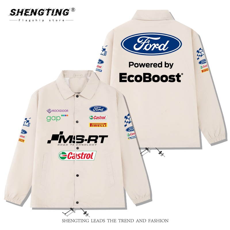 Ford Áo Khoác Dáng Rộng Thời Trang Xuân Thu Cho Nam Nữ f1 le mansai merchandise