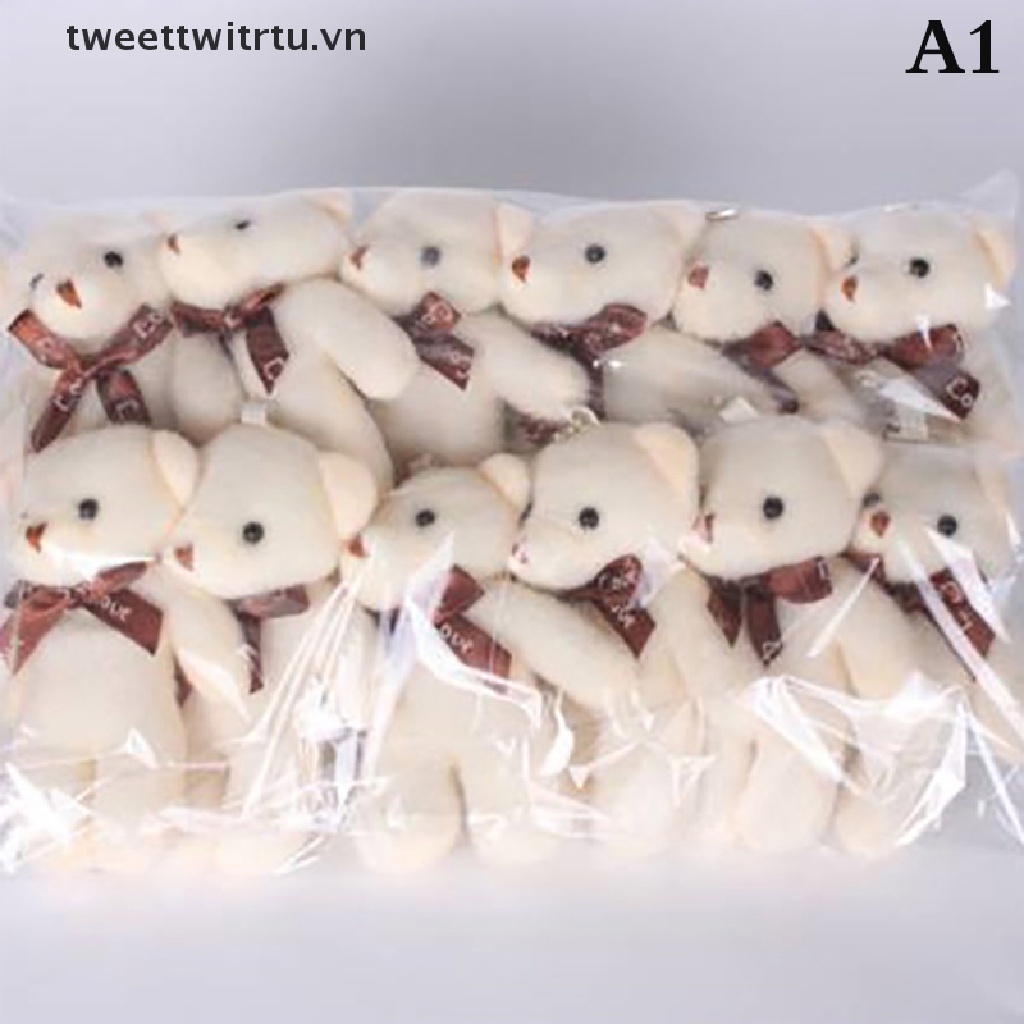 Set 12 Gấu Bông Mini Mềm Mại Đáng Yêu