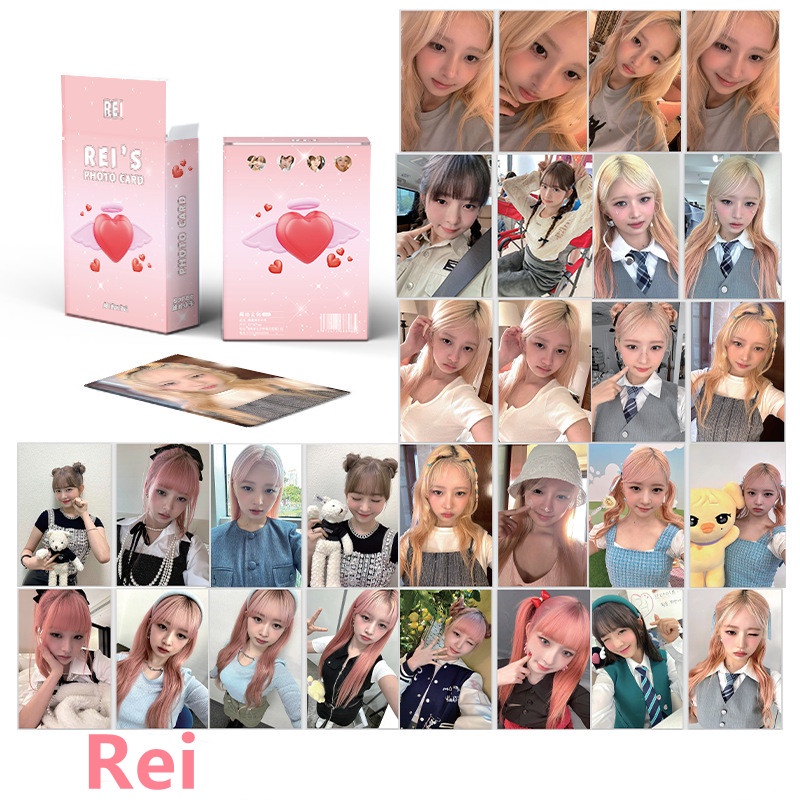 Set 50-55 Tấm Thẻ Hình lomo laser liz leeseo rei gaeul kpop 1st ep mine / Hai Chiều Giá Rẻ ht