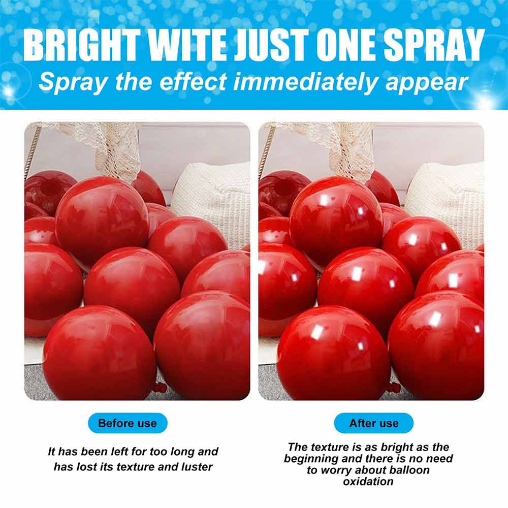 1 Bottle Balloon Brightener Polisher Shine Spray Spray