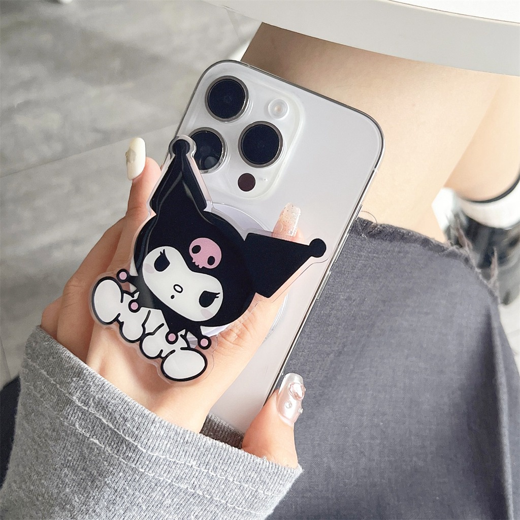 Giá Đỡ Điện Thoại / Máy Tính Bảng Từ Tính Chống Rơi Hình hello kitty kuromi cinnamoroll stitch Đáng Yêu