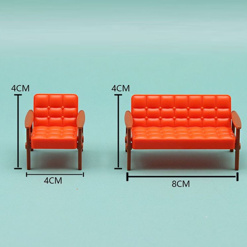 Mô Hình Ghế sofa Đồ Chơi Mini Trang Trí Phòng Khách Cho Bé