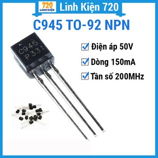 10 con c945 50v 150ma kiểu chân to-92 transistor npn