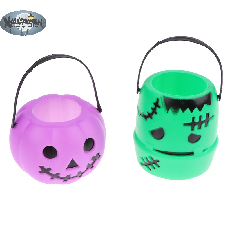 Xô Đựng Kẹo Hình Bí Ngô halloween Độc Đáo