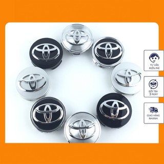 Logo chụp mâm, ốp vành la zăng bánh xe ô tô Toyota, đường kính 57mm/60mm/62mm/68mm - 𝐓𝐑𝐔𝐍𝐆 𝐀𝐔𝐓𝐎