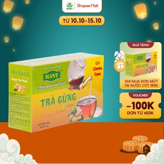 Trà gừng hany hộp 20 túi lọc đặc sản đà lạt