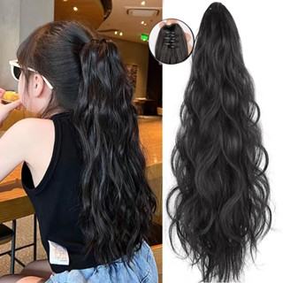 Kẹp Tóc Giả Dài Gợn Sóng Nhiều Màu Cho Bé Gái