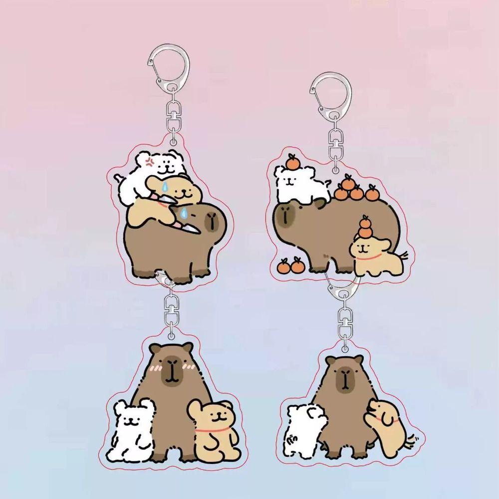 Móc Khóa Treo Túi Xách capibara capybara capybara capybara Vans 1 Bằng acrylic Họa Tiết Hoạt Hình Dễ Thương Sáng Tạo