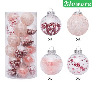 Set 24 trái châu trang trí cây thông giáng sinh năm mới / tiệc cưới