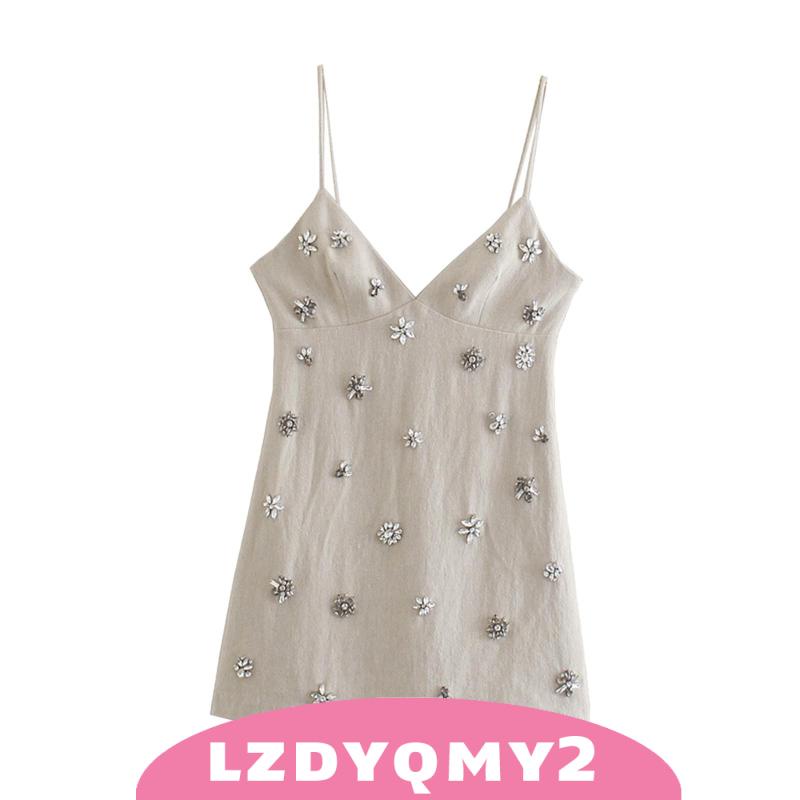 Đầm Ngắn mini Không Tay Cắt Thấp y2k Thời Trang Cho Nữ