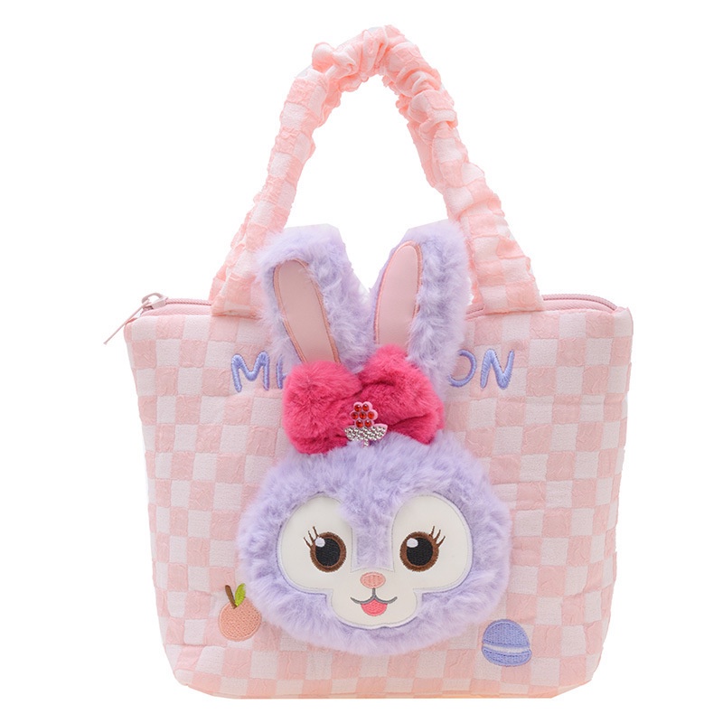 Túi Đựng Điện Thoại Bằng Vải Bông Hình Hoạt Hình Có Khóa Kéo Thời Trang Thu Đông 2023