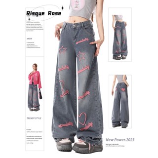JIONGLI quần ống rộng quần nữ jean Popular Vintage phổ biến Comfortable WNK2300LUL 41Z231011