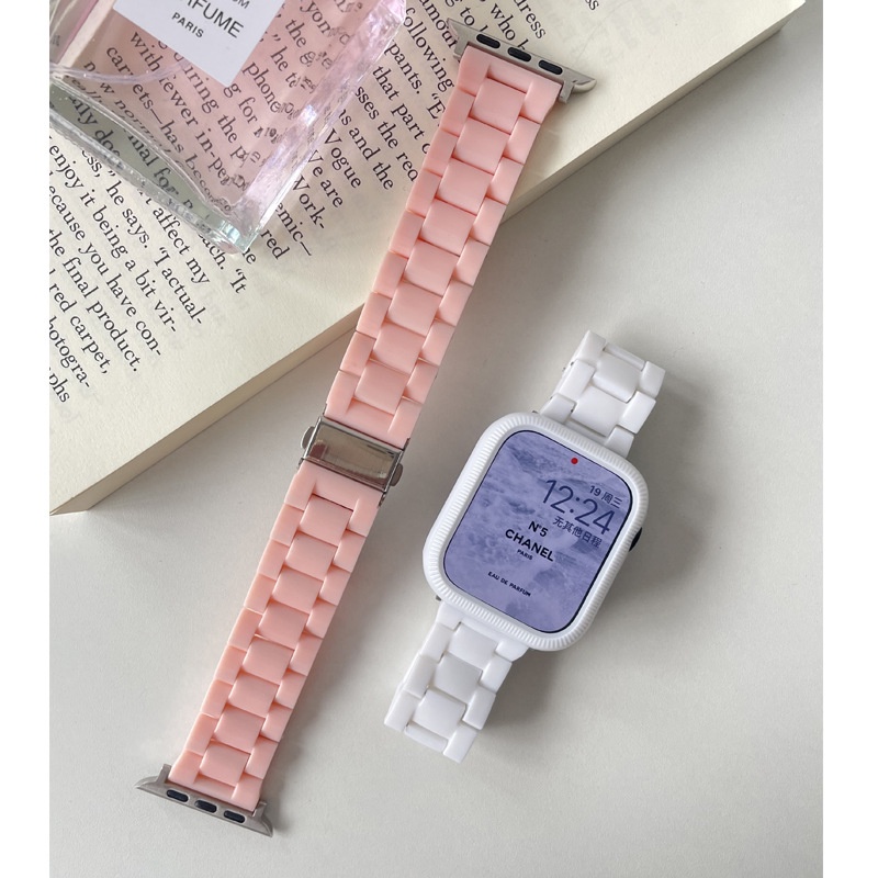 Dây Đeo Nhựa Màu Kẹo Cho Đồng Hồ Thông Minh iwatch 9 8 7 6 se 5 4 3 ultra 2 42mm 40mm 41mm 45mm 44mm 38mm