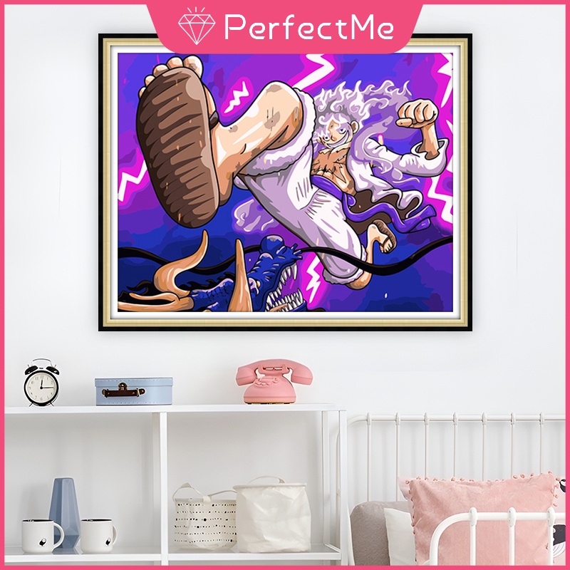 Bộ Tranh Đính Đá 5d Họa Tiết Hoạt Hình one piece Độc Đáo Kích Thước 30x40cm Diy Dùng Trang Trí Nhà Cửa