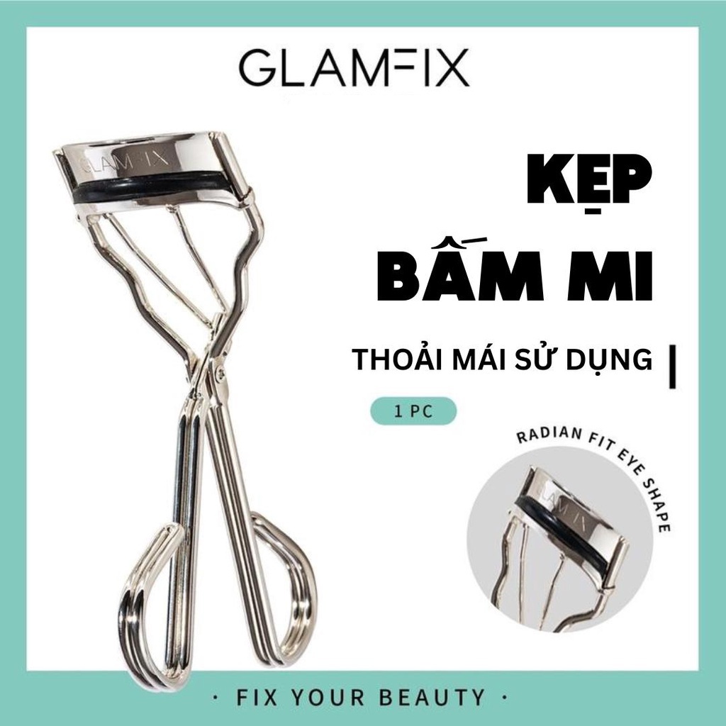 Kẹp Bấm Mi Chuyên Nghiệp Tiện Lợi GLAMFIX Chính Hãng Làm Cong Và Dài Mi Lâu Dày Bền Dùng Chất Lượng Cao