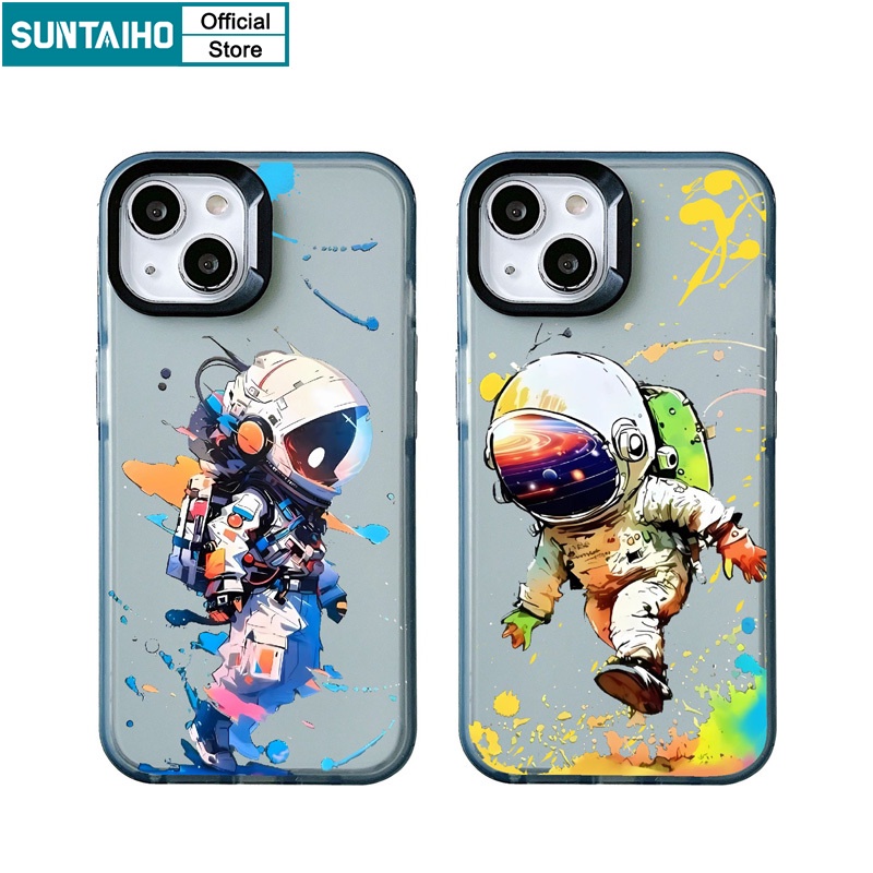 Suntaiho ốp lưng ốp iphone ngầu In Hình Phi Hành Gia Ốp Điện Thoại tpu silicon Mềm Cao Cấp Chống Sốc Cho iphone 15 14 12 13 11 pro max ip 7 8 plus x xs xr xsmax